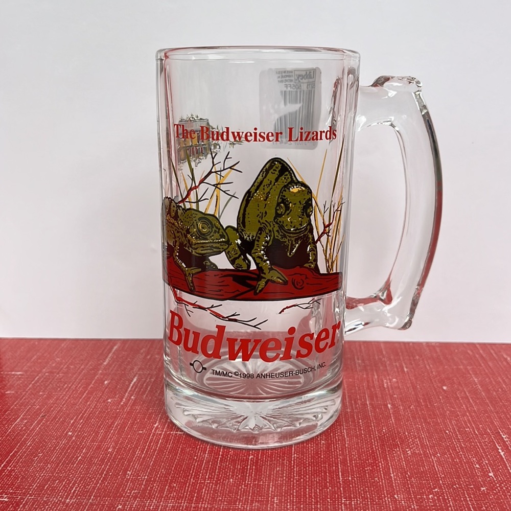 Vintage Budweiser Lizards 12oz Beer Mug
